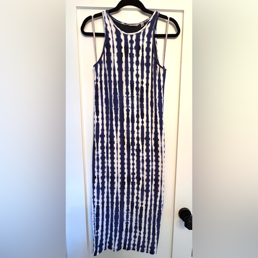 Athleta Purple Tie-dye Midi Tank Dress